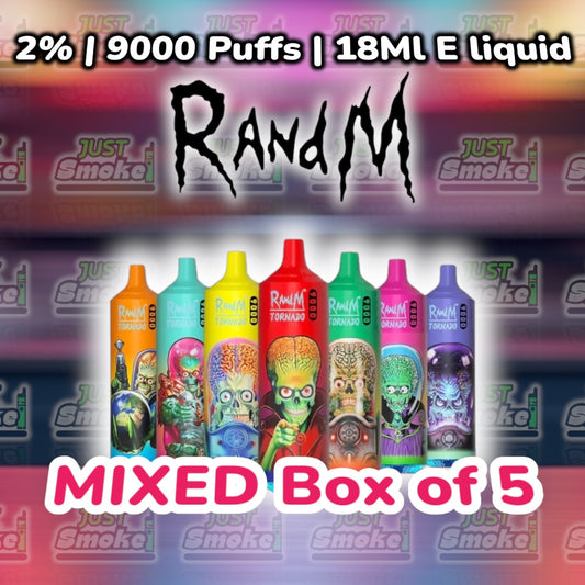 RandM Tornado 9000 Mixed Box Of 5