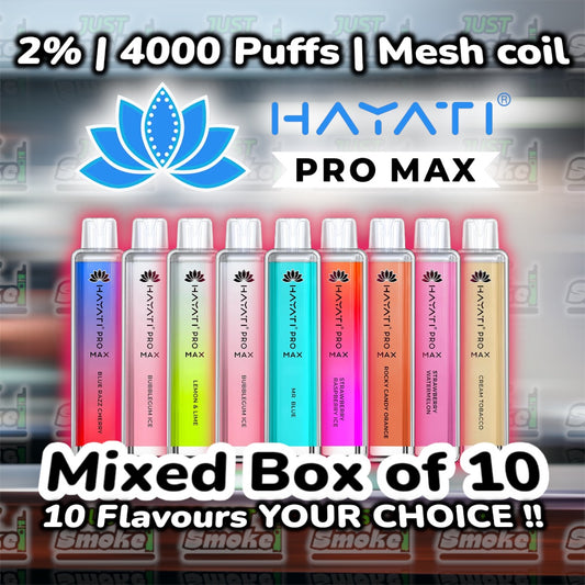 Hayati Pro Max 4000 Mixed Box Of 10