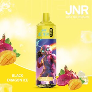 JNR Alien Black Dragon Ice: Mystical, cool flavour with 10,000 puffs